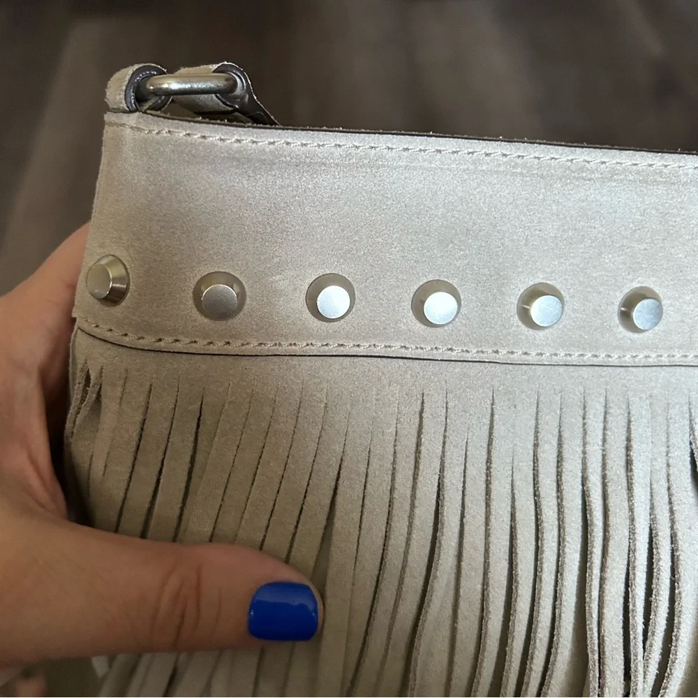 Michael Kors Billy Fringe Suede Crossbody Purse